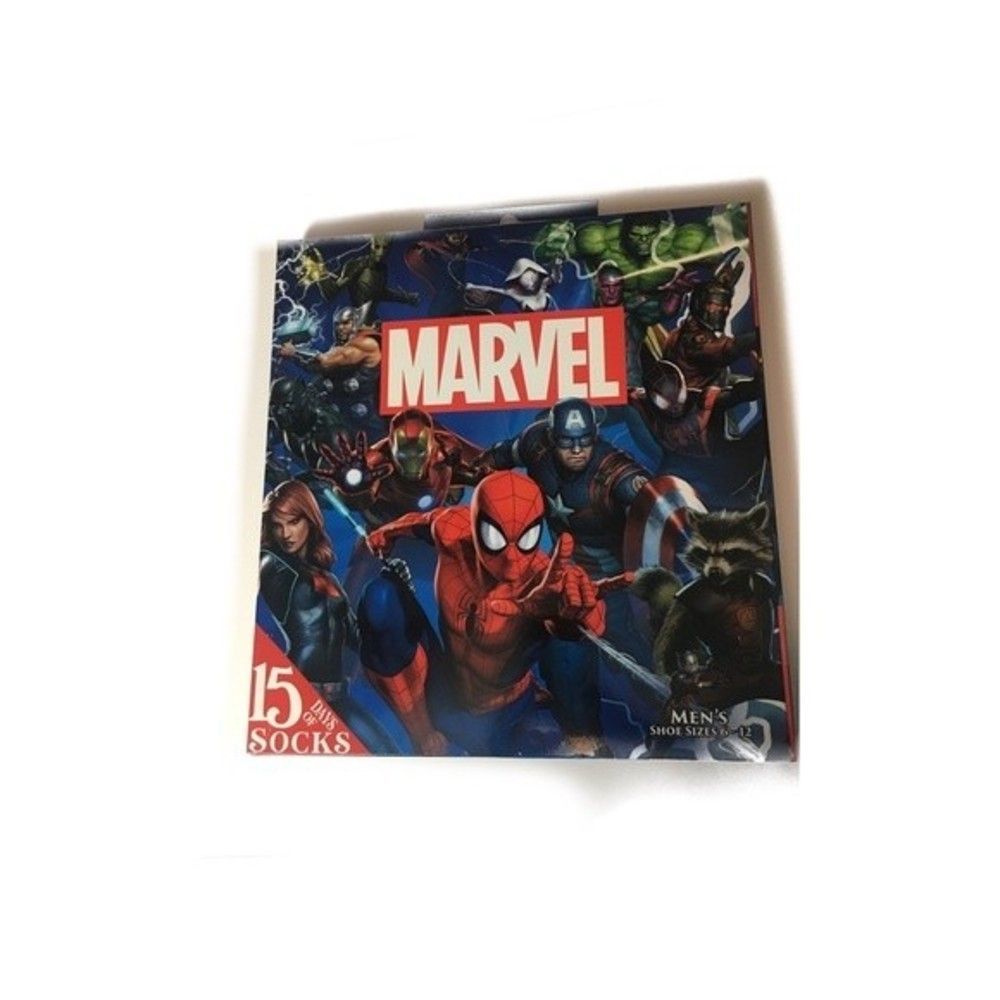 Mens marvel multi pack socks mens 6-12